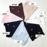 کراپ تاپ کبریتی گلدوزی طرح گل